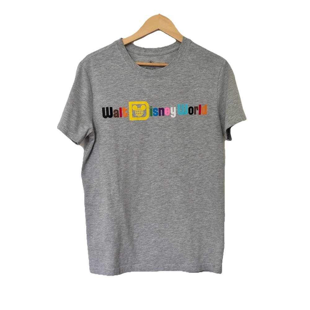 Rainbow Disney Collection T Shirt Unisex Size SMALL Gray Cotton Pride